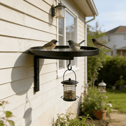 🔥Last Day 49% OFF !!! Wall-Mounted Metal Bird Bath a?? Antique Bronze Finish