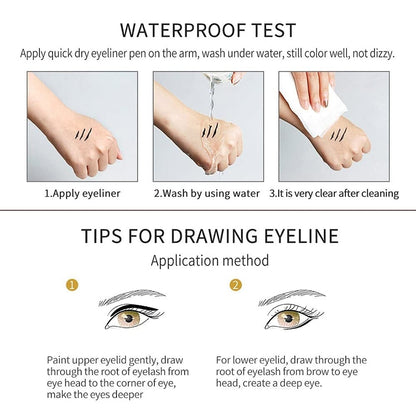 14-Piece Eyeliner Set: Waterproof Colored Gel Eyeliners featuring Metallic and Shimmer Finishes—Smudge-Proof for 48 Hours.