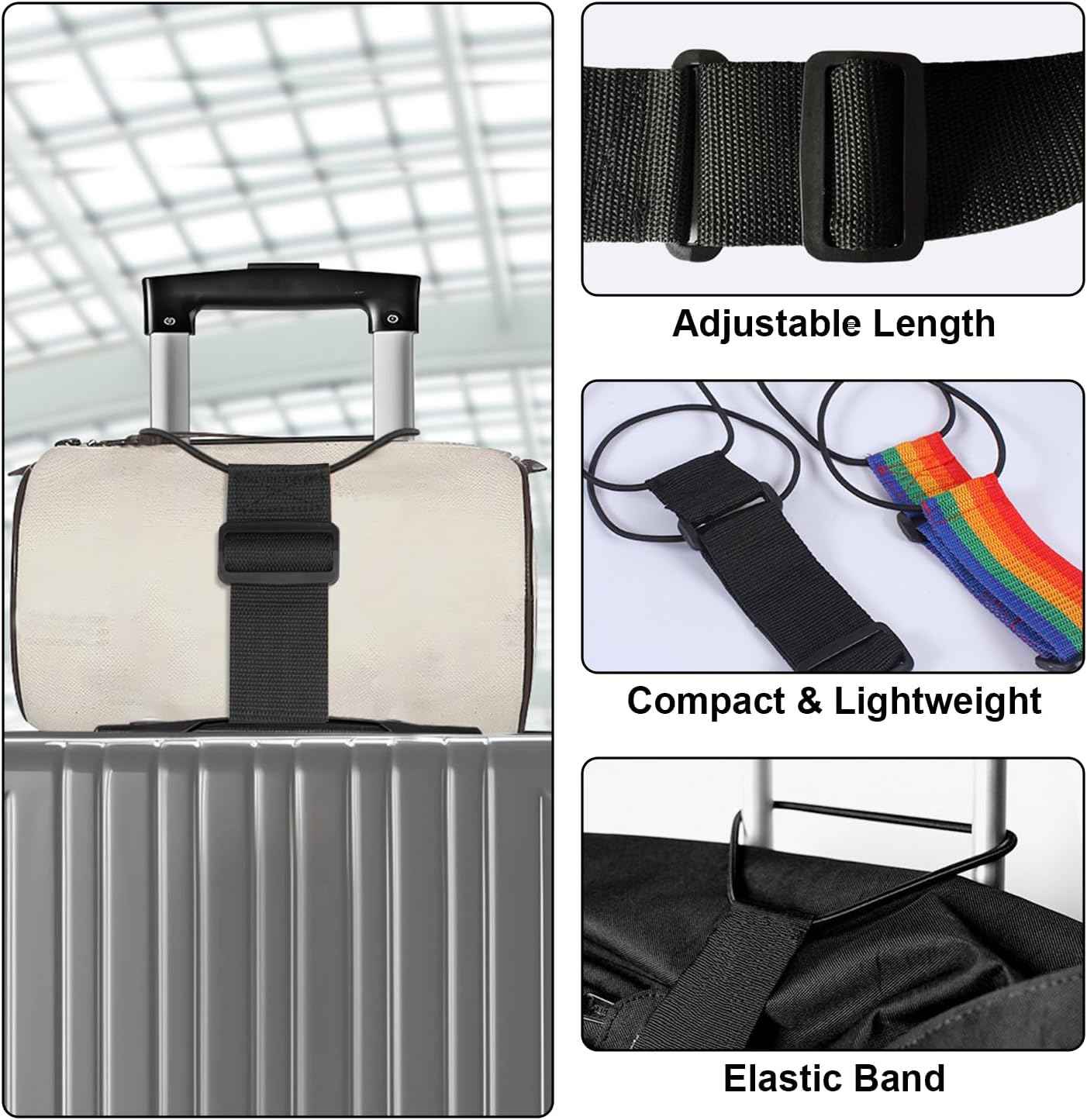 👍🏻Multi-functional adjustable luggage strap