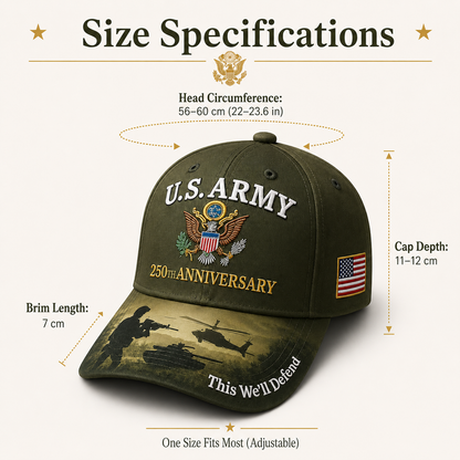 🔥 Father’s Day Sale - ❤️ U.S. Army 250th Anniversary Commemorative Cap 🇺🇸