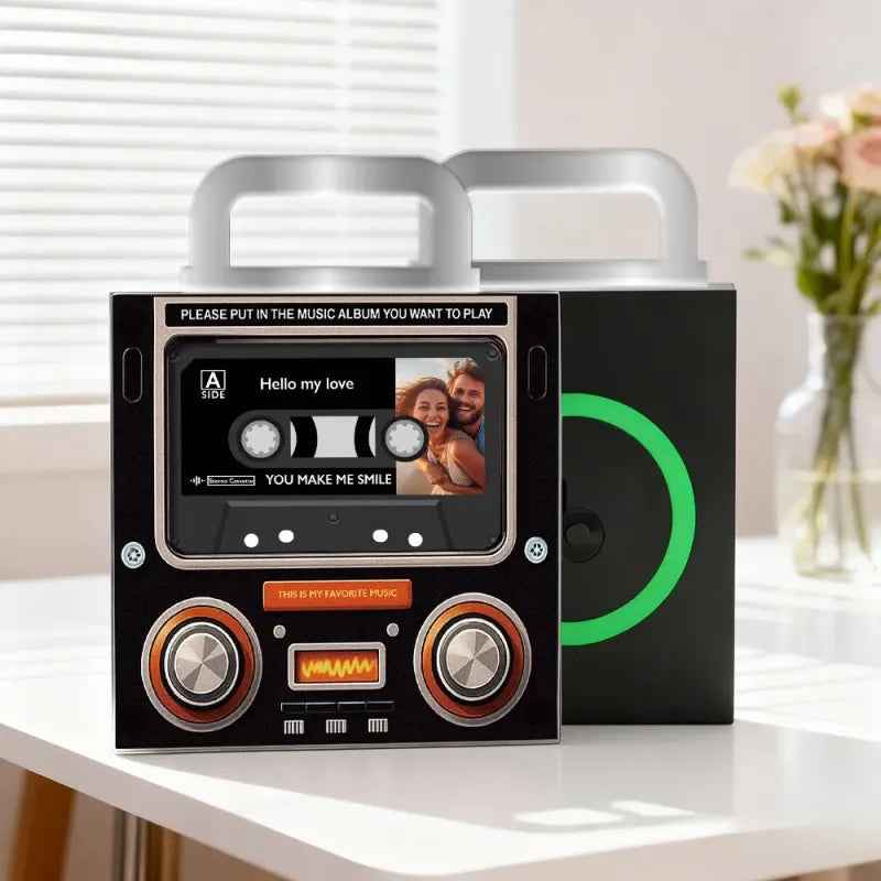 Music Mix Tape Fridge Magnet NFC Cassette-Shaped