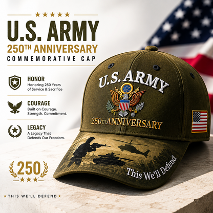 🔥 Father’s Day Sale - ❤️ U.S. Army 250th Anniversary Commemorative Cap 🇺🇸
