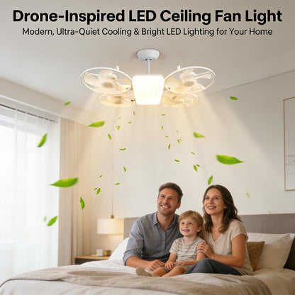 🔥50% Off |💡Drone-Inspired LED Ceiling Fan Light