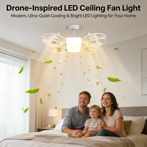 🔥50% Off |💡Drone-Inspired LED Ceiling Fan Light