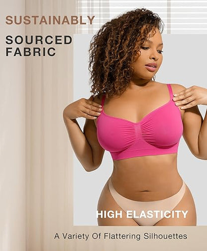 🏆Flash Sale⚡Women's Full Coverage Non-Padded Wireless Sculpt Bra