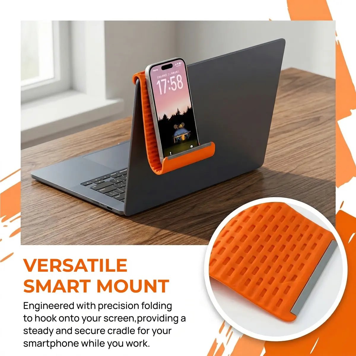 🎁LAST DAY SALE 50% OFF | Foldable Silicone Aluminum Holder💻️ - Secure, Ergonomic Device Mount for Everywhere📱
