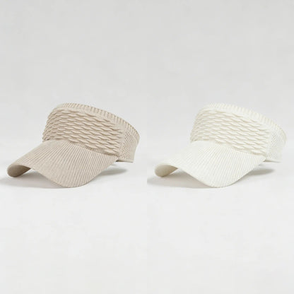 2-Pack Women's High Ponytail Sun Visor Hats
