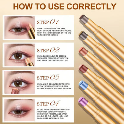 🏆️Best Sale 50K+ SOLD!🌟 3-in-1 Shimmer Eyeshadow Stick | One Swipe, Stunning Eyes 😍
