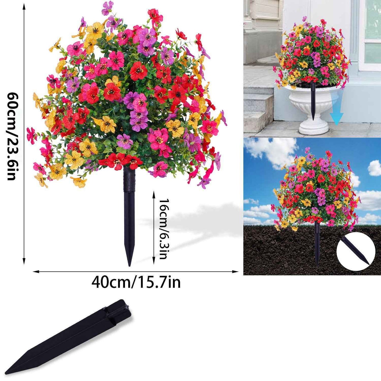 💐Never Fade Beauty!🪷 🔥UV & Waterproof Artificial Flower Decor ✅