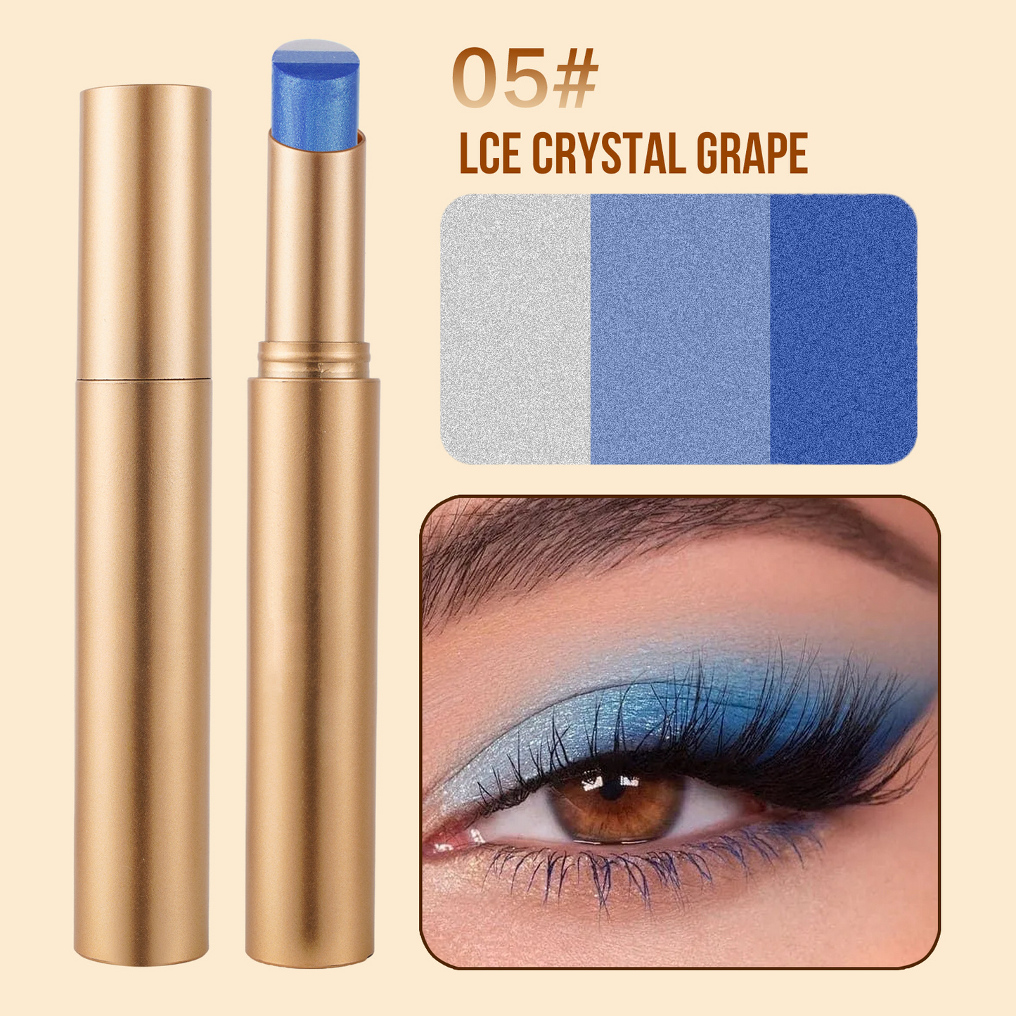 🏆️Best Sale 50K+ SOLD!🌟 3-in-1 Shimmer Eyeshadow Stick | One Swipe, Stunning Eyes 😍