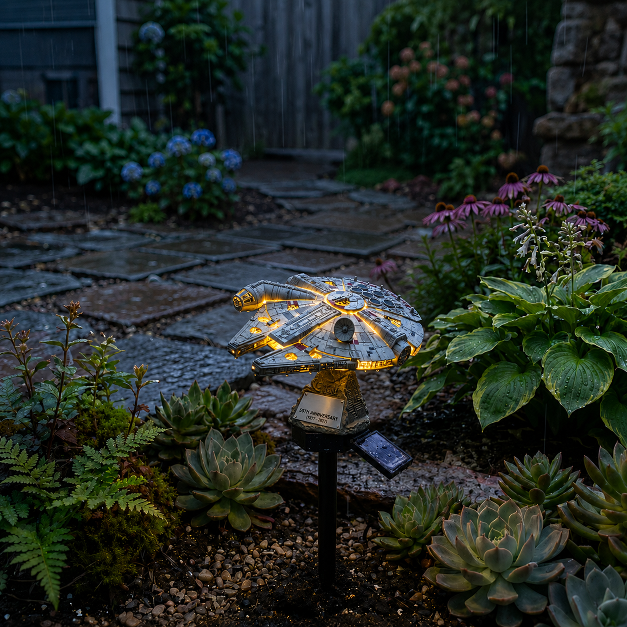 🌌 TODAY ONLY—🔥 Now Only 48% of the Original Price| Sci-Fi Starship Solar Garden Light