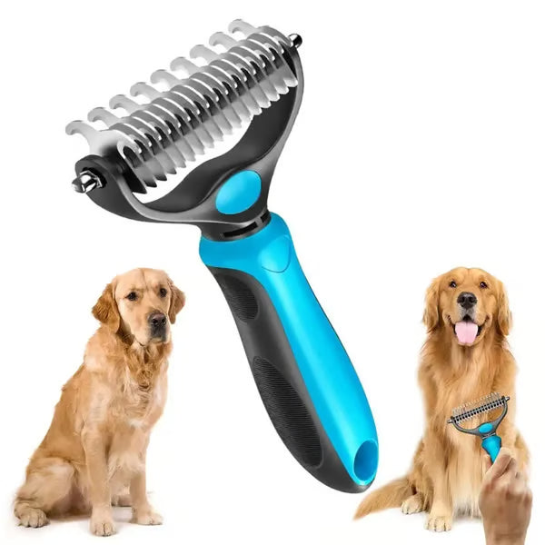 🔥Hot Sale 50% OFF!!🐾Professional Double-Sided Pet Grooming Rake ✨