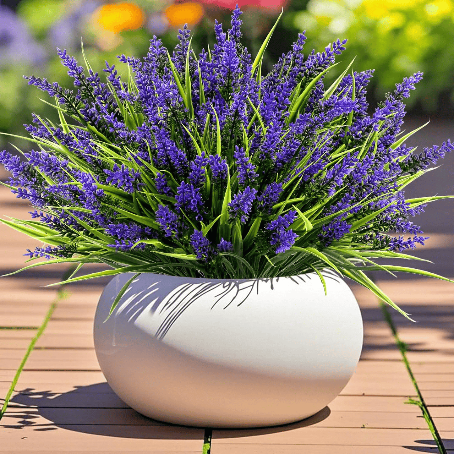 🪻Flash Sale-50% Off🔥Lavender Artificial Flowers,UV Resistant Outdoor Fake Plants(1 Bundle length 13.8inches)