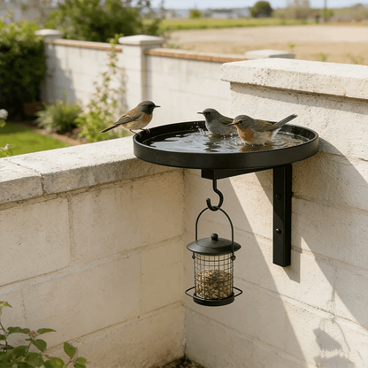 🔥Last Day 49% OFF !!! Wall-Mounted Metal Bird Bath a?? Antique Bronze Finish