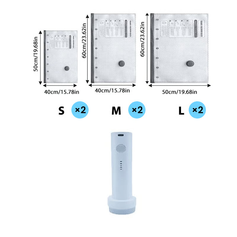 Vacuum Storage Bags with Electric Pump