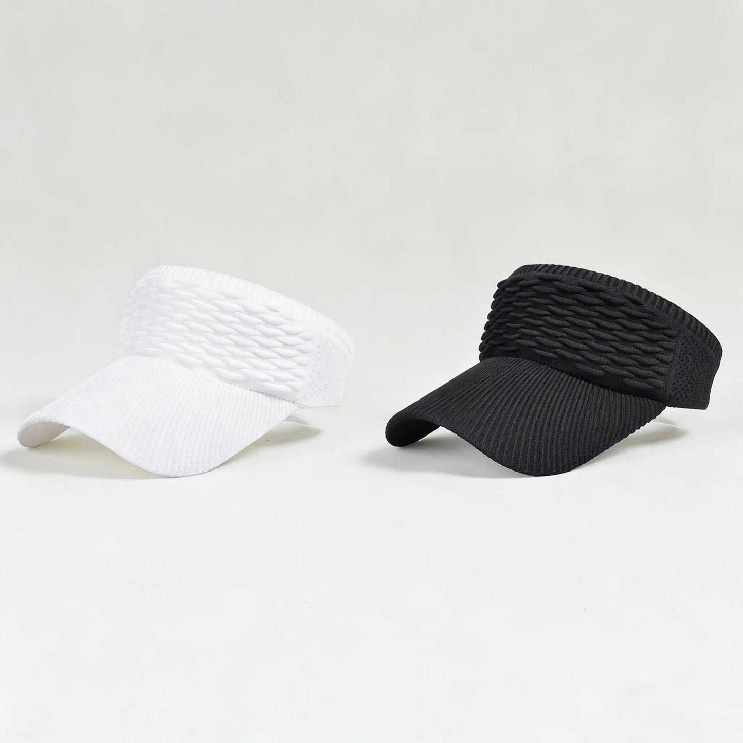 2-Pack Women's High Ponytail Sun Visor Hats