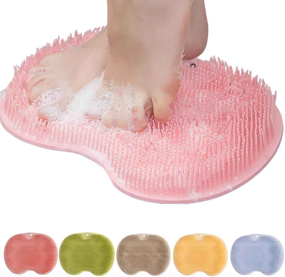 🏆#1 Bestselling🏆Shower Foot Scrubber Mat with Non-Slip Suction Cups
