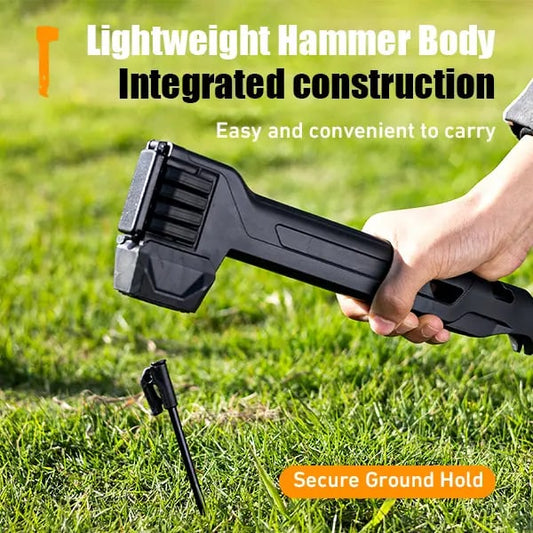 Last Day 49% OFF🔥🔨2-in-1 Tent Stake Hammer with Built-In Storage for 8 Stakes and Stake Puller for Outdoor Camping