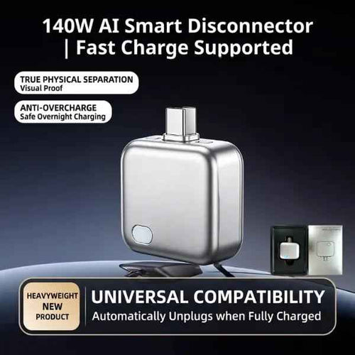 🏆 50K+ SOLD!🔥2026 Fast 140W Charger with AI Smart Auto Power-off