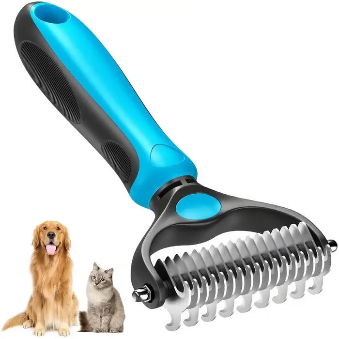 🔥Hot Sale 50% OFF!!🐾Professional Double-Sided Pet Grooming Rake ✨