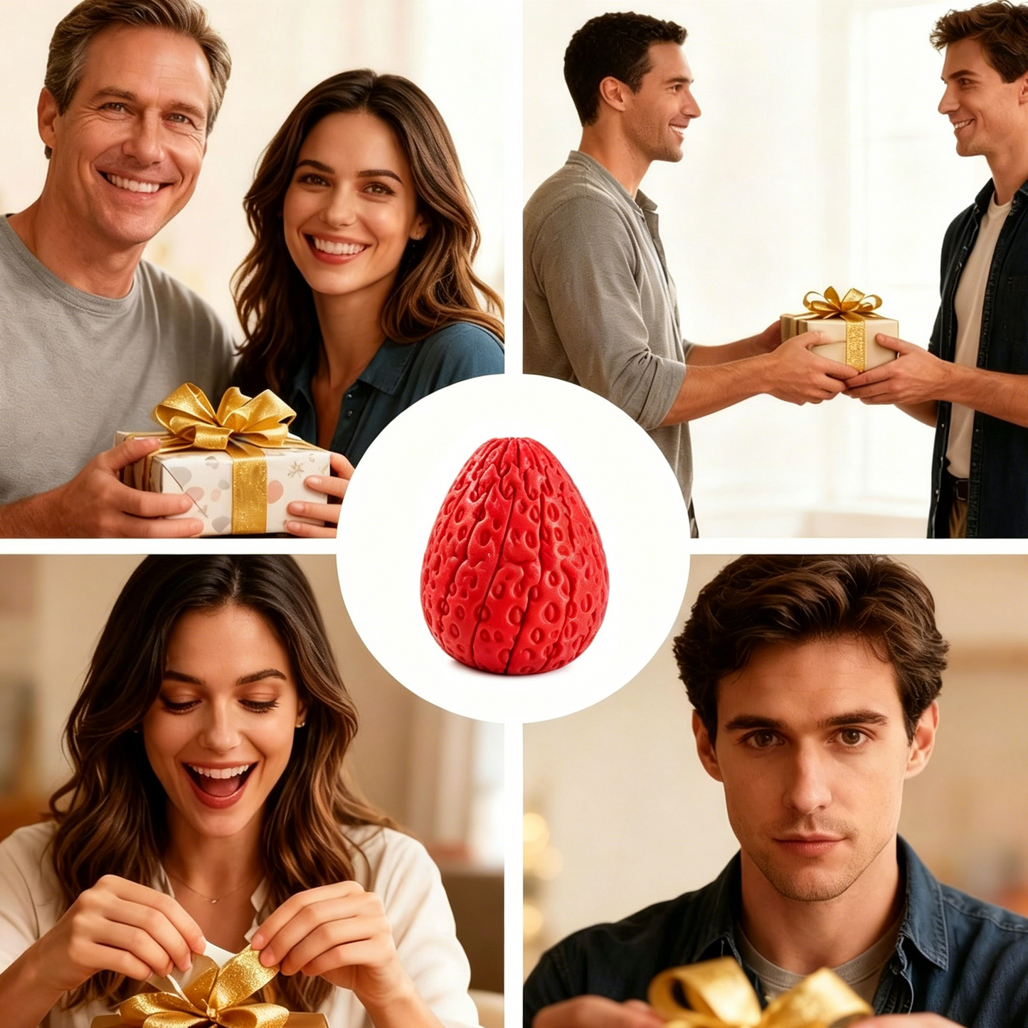 🔥Last Day 55% OFF 🍓3D Printed Twisty Strawberry Fidget Toy