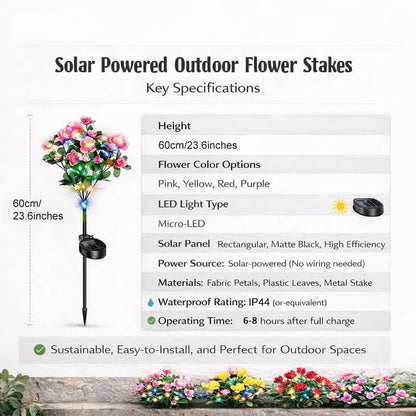 🌸Flash Sale✨LED Solar Flower Lights Azalea