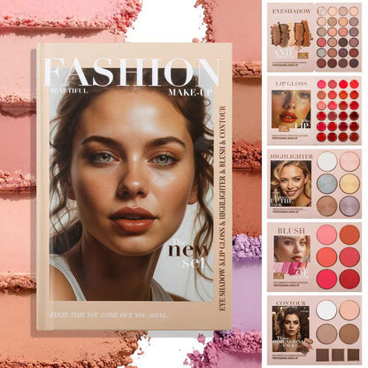 🏆#1 Bestselling - 24-Color Eyeshadow Palette - 5-Layer Book-Style Makeup Palette