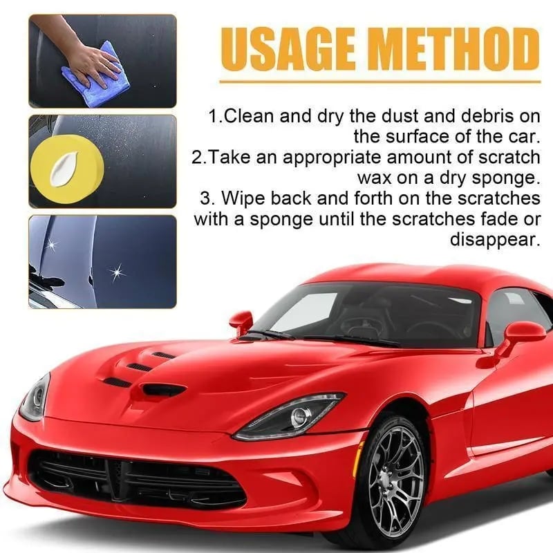 🔥52% OFF🔥🚗 2026 Car Scratch Repair Wax ✨ All Paint Colors Polishing Kit | Quick Fix Removal Paste