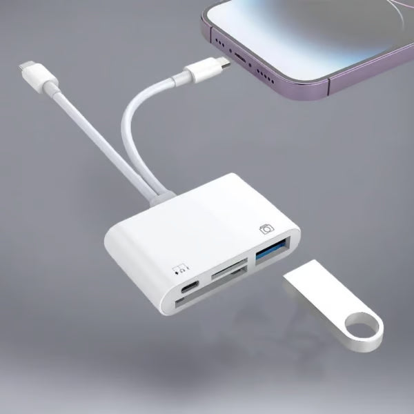 🏆Flash Sale⚡ 50K+ SOLD! Almost Gone-🔥4-in-1 USB-C Memory Card Reader