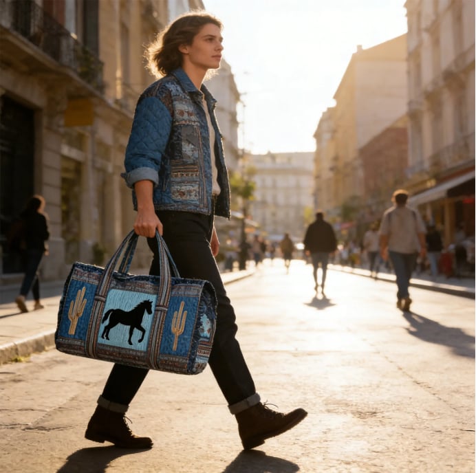 🔥Last Day Sale 49% -👜 Hannah’s Hand-made Tote – Spacious & Sturdy