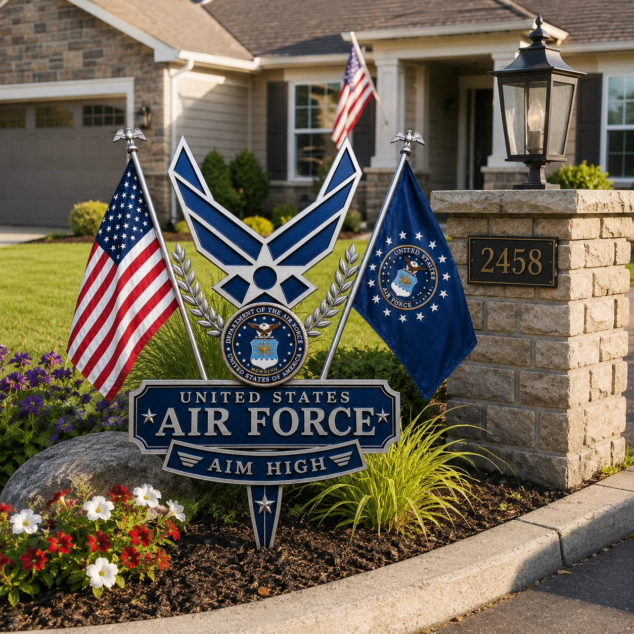 🔥 Last Day 49% OFF 🎖️- US Marine Corps Semper Fidelis Tribute Garden Stake