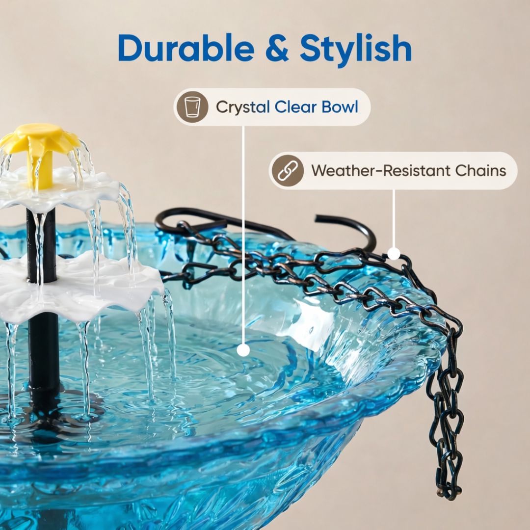 🎁50% OFF Summer Discount  |  ☀️Solar Bird Bath Fountain⛲️