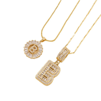 2 Pack Initial Letter Pendant Necklaces-Best Gift for Your Mom💝