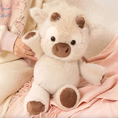 Fluffy Farm Cow Plush