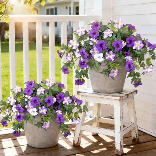 🌺🌷Artificial Fake Petunia Flowersfor Outdoor Decoration ✨(2Pcs)
