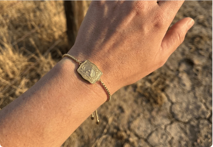 🔥Last day 48% off western style adjustable initial country bracelet