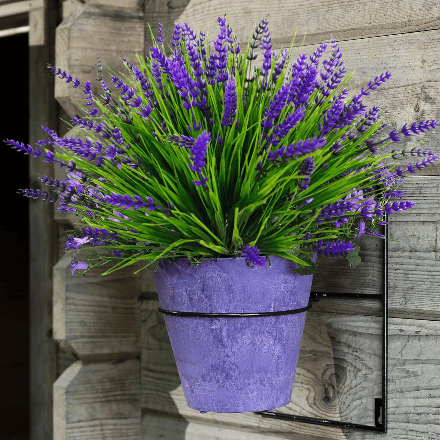🪻Flash Sale-50% Off🔥Lavender Artificial Flowers,UV Resistant Outdoor Fake Plants(1 Bundle length 13.8inches)