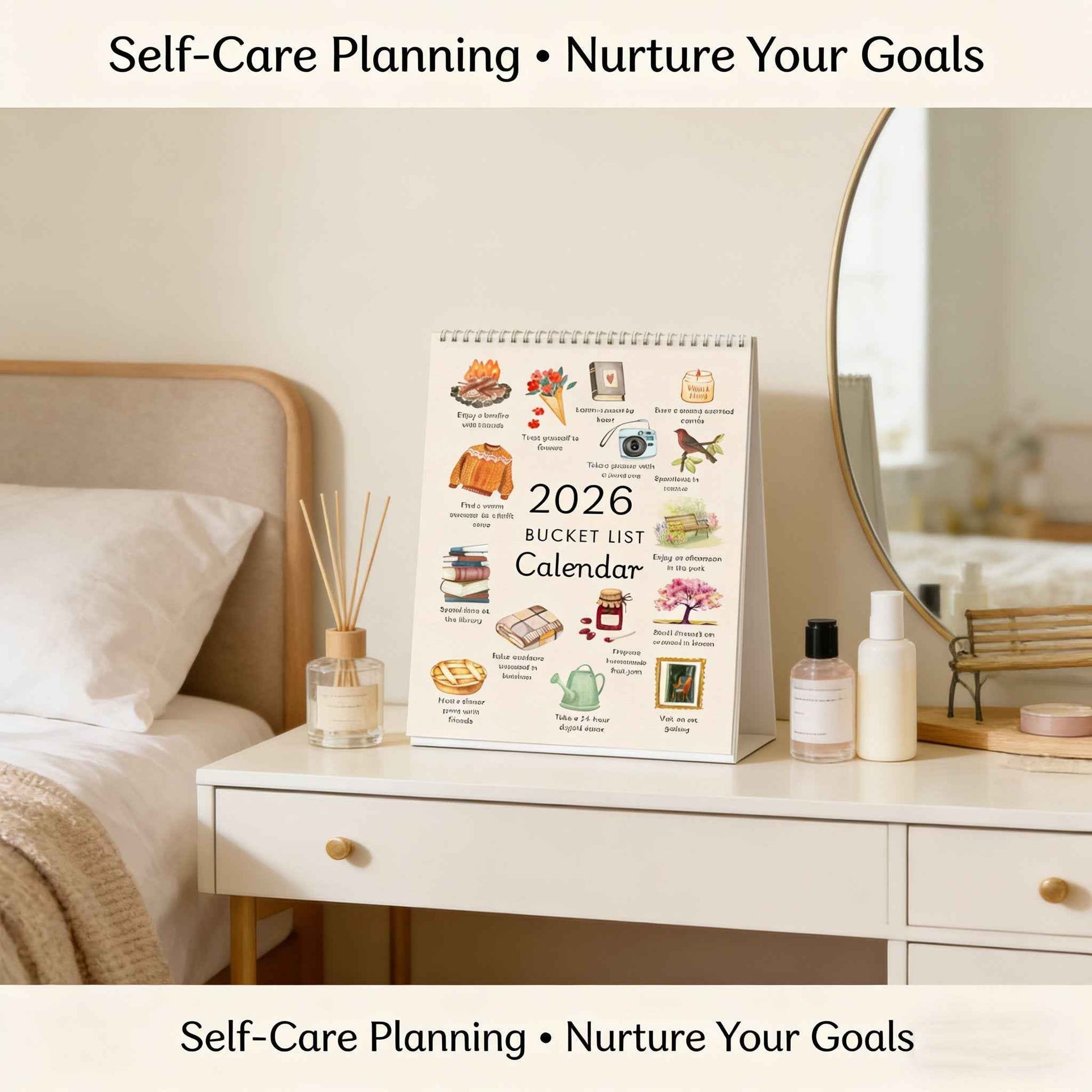 📅 2026 Bucket List Wall Calendar