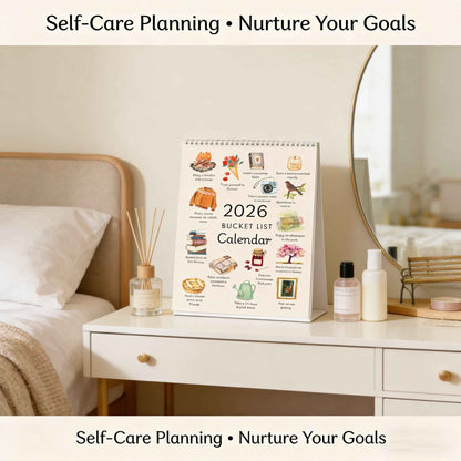 📅 2026 Bucket List Wall Calendar