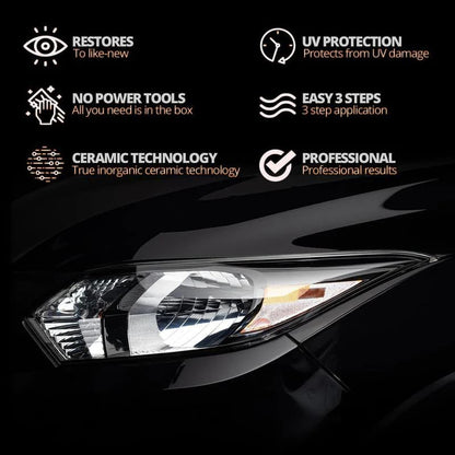🚗[Headlight Crystal Restorer] — One wipe removes haze, yellow lenses turn crystal bright. Renew your lights, shine like new in seconds! ✨🔦