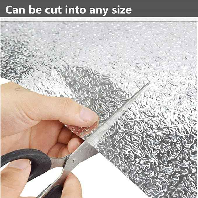 Silver Kitchen Backsplash Wallpaper Stickers