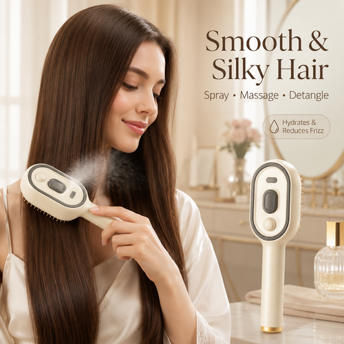 ✨ Spray Air Cushion Electric Scalp Massage Comb