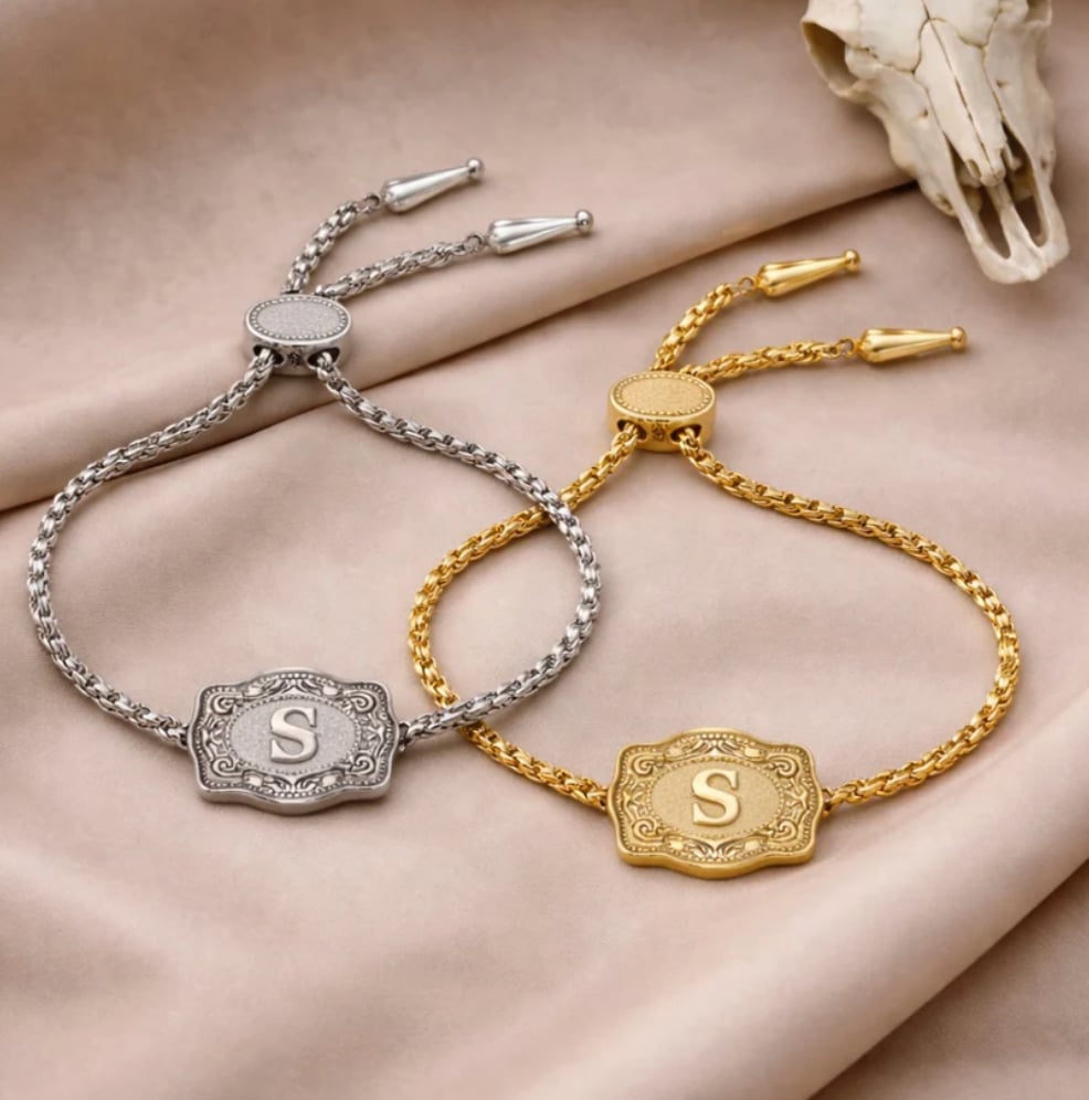 🔥Last day 48% off western style adjustable initial country bracelet