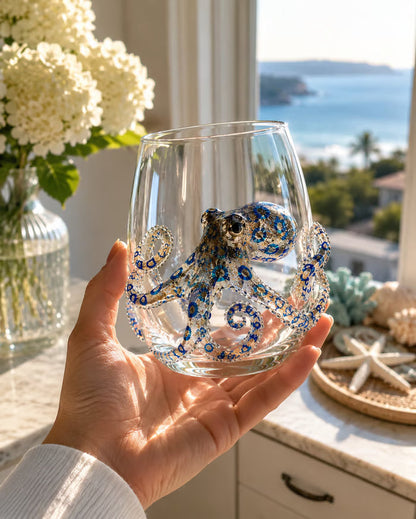 🌊 3D Ocean Animal Glass – Sculptural Marine Life Drinkware