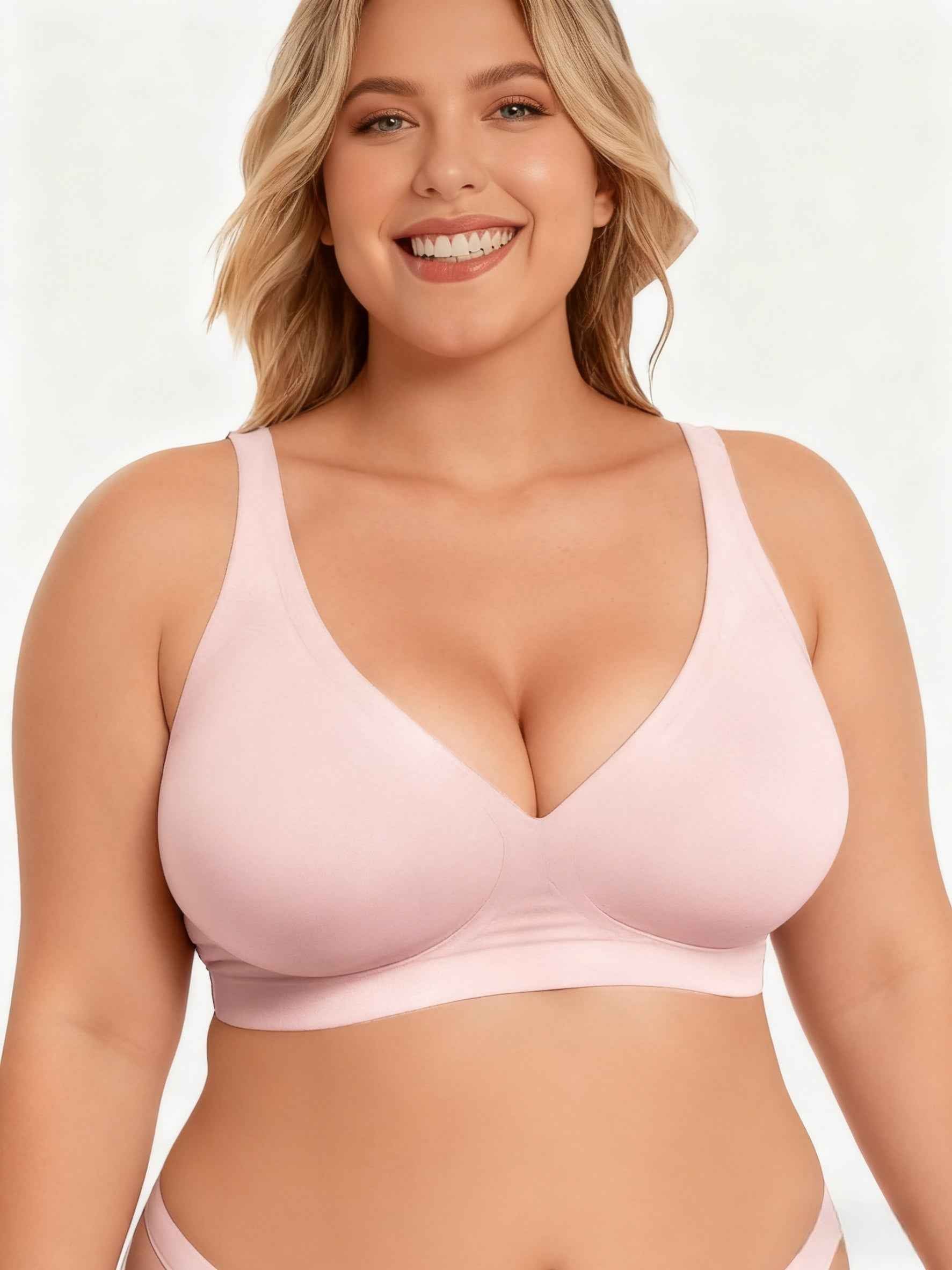 🔥Black Friday Sales🔥Seamless Deep V Push-Up Wireless Bra