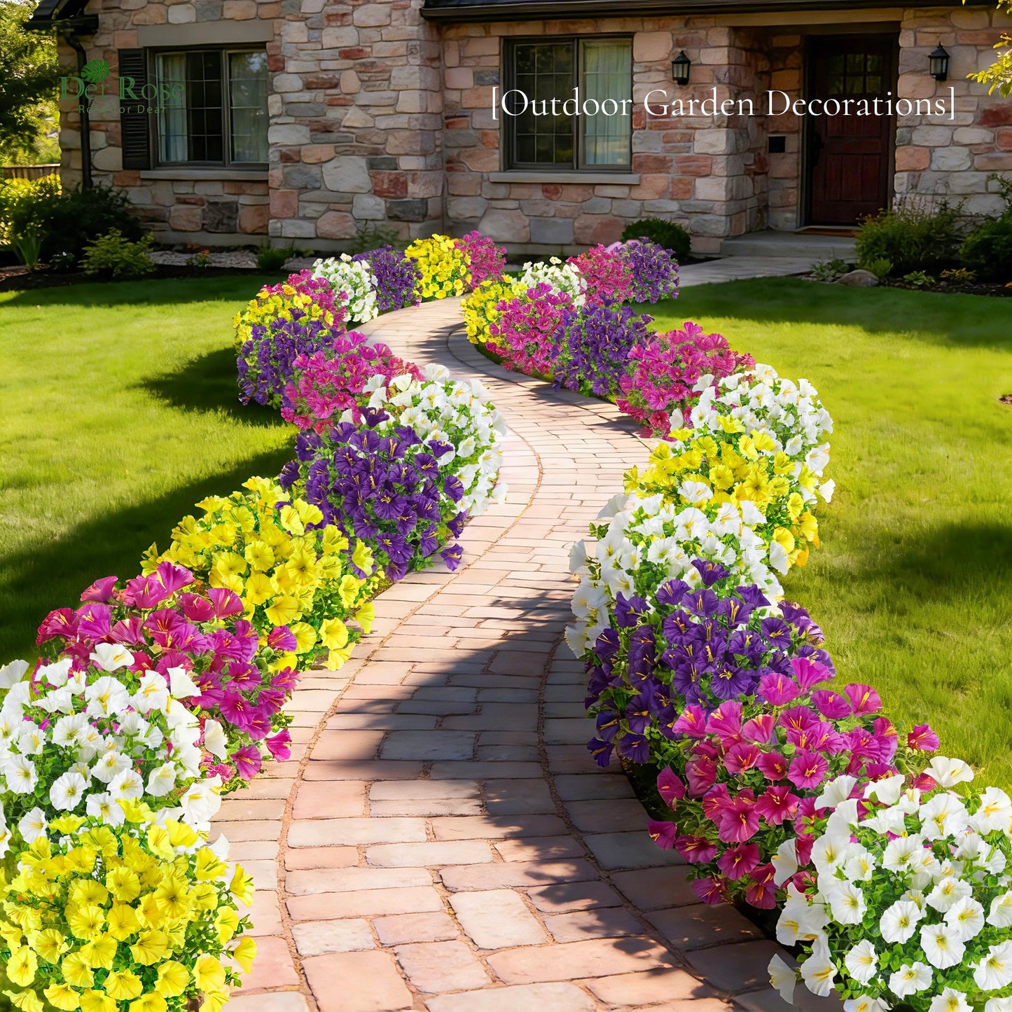 🔥Last Day 60% OFF😍Sunscreen and Rainproof Artificial Petunias Flowers🌺