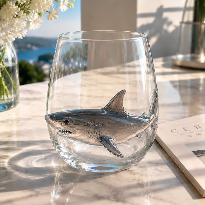 🌊 3D Ocean Animal Glass – Sculptural Marine Life Drinkware