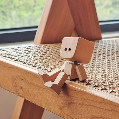 🔥Last Day 50% OFF - Shaking Feet Wooden Doll - Sways with 12 Pcs Magnetic Expressions