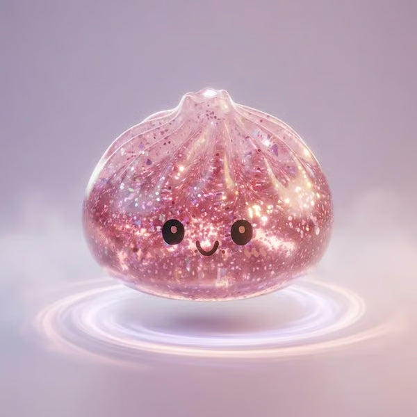 Rare Glitter Dumpling Squishy