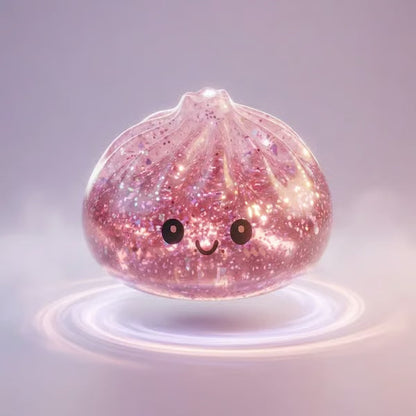 Rare Glitter Dumpling Squishy